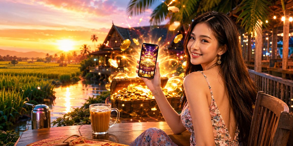 Pengguna mengakses akaun kasino dalam talian melalui telefon di Kedah