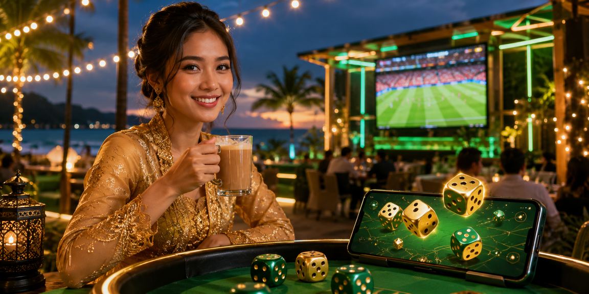 Pertaruhan bola sepak di Langkawi dengan gaya kebaya
