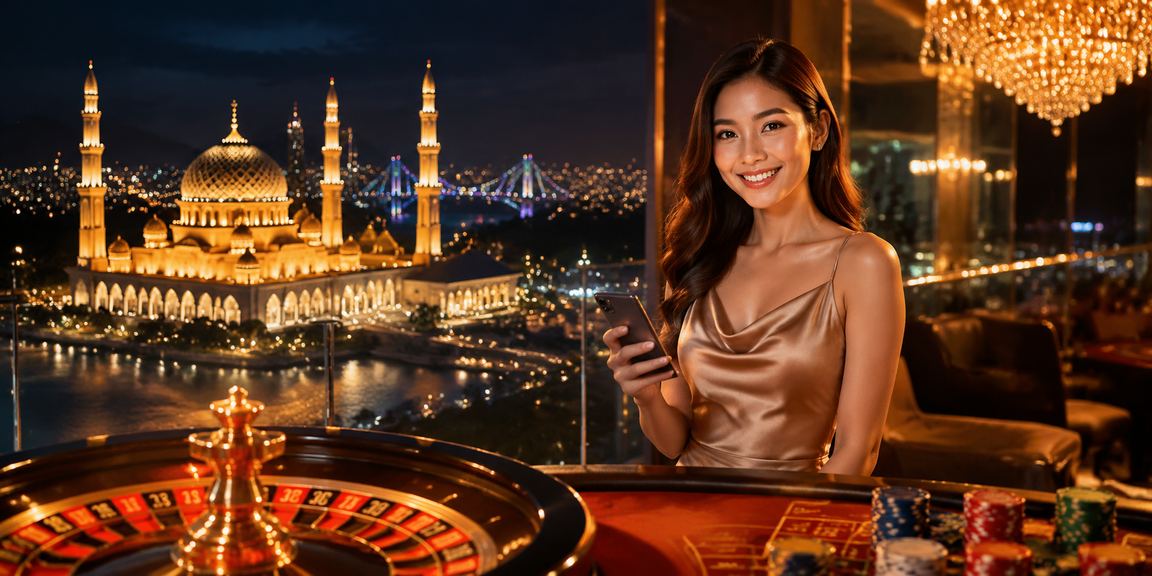 Pemain menikmati permainan roulette dalam talian di Putrajaya
